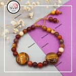 دستبند سنگ چشم ببر و موکائیت