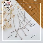 میخ استیل ته ساچمه نقره ای