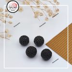 گوی نگین کاری شده مشکی سایز ۱۰