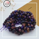 ریسه سنگ چشم ببر بنفش مولتی سایز 8