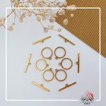 قفل T استیل طلایی گرد