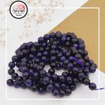 ریسه سنگ چشم ببر بنفش سایز 8