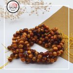 ریسه سنگ چشم ببر کاراملی سایز 8