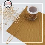زنجیر دیپلمات استیل طلایی سایز 0.5