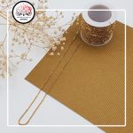 زنجیر دیپلمات استیل طلایی سایز 0.4