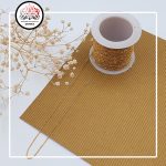 زنجیر دیپلمات استیل طلایی سایز 0.3
