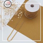 زنجیر استیل کارتیه طلایی