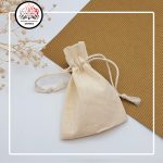 کیسه پارچه ای بند دار 7*10 سانتیمتر کرم