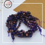 ریسه سنگ چشم ببر بنفش هفت رنگ سایز 6