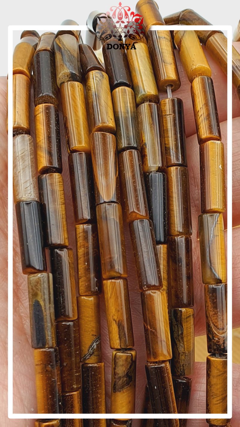 ریسه چشم ببر قهوه ای استوانه ای 13 در 4 میلیمتر - Image 2