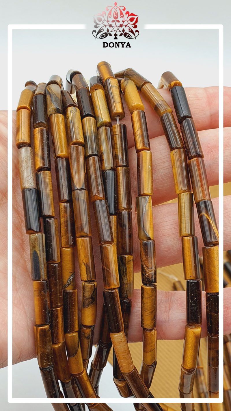 ریسه چشم ببر قهوه ای استوانه ای 13 در 4 میلیمتر - Image 3