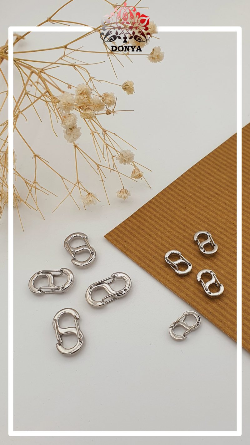 قفل اس استیل نقره ای - Image 2