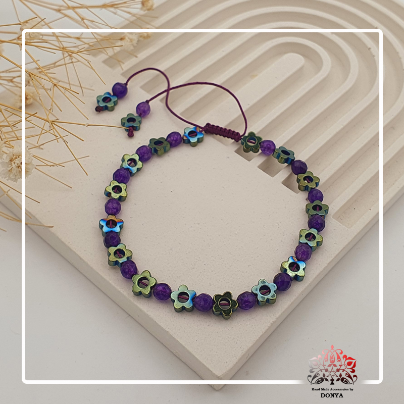 D830 دستبند عقیق سوسنی