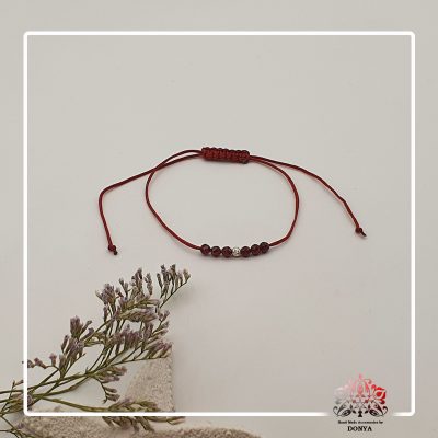 دستبند نقره گارنت