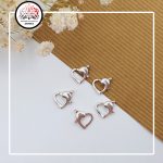 قفل قلب نقره