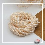 مروارید پرورشی سفید شبه بیضی سایز 4